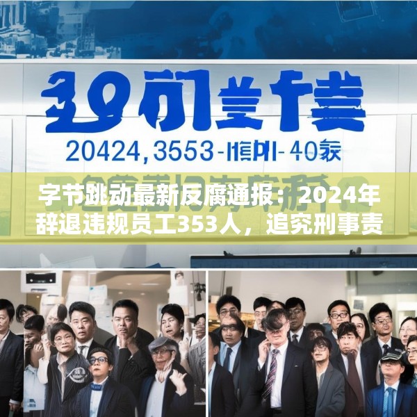 字节跳动最新反腐通报：2024年辞退违规员工353人，追究刑事责任39人
