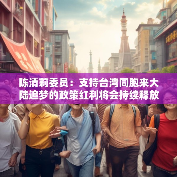 陈清莉委员：支持台湾同胞来大陆追梦的政策红利将会持续释放