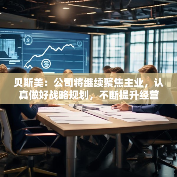 贝斯美：公司将继续聚焦主业，认真做好战略规划，不断提升经营管理水平
