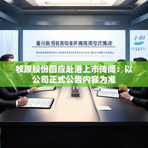 牧原股份回应赴港上市传闻：以公司正式公告内容为准