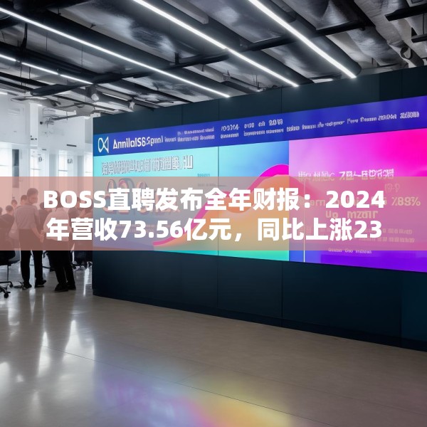 BOSS直聘发布全年财报：2024年营收73.56亿元，同比上涨23.6%