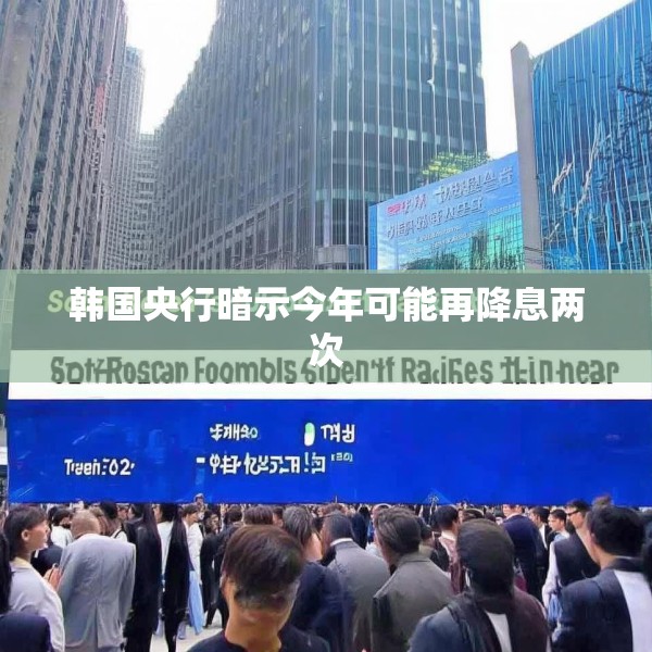 韩国央行暗示今年可能再降息两次