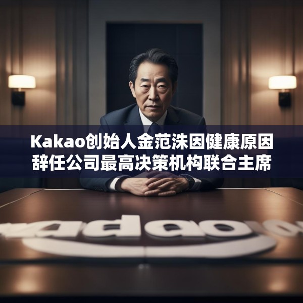 Kakao创始人金范洙因健康原因辞任公司最高决策机构联合主席