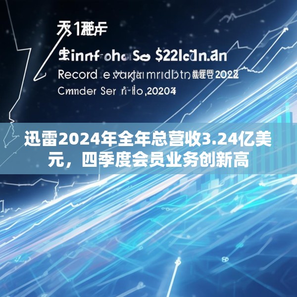迅雷2024年全年总营收3.24亿美元，四季度会员业务创新高