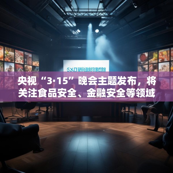 央视“3·15”晚会主题发布，将关注食品安全、金融安全等领域违法行为