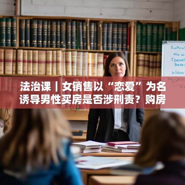 法治课｜女销售以“恋爱”为名诱导男性买房是否涉刑责？购房合同有效吗？
