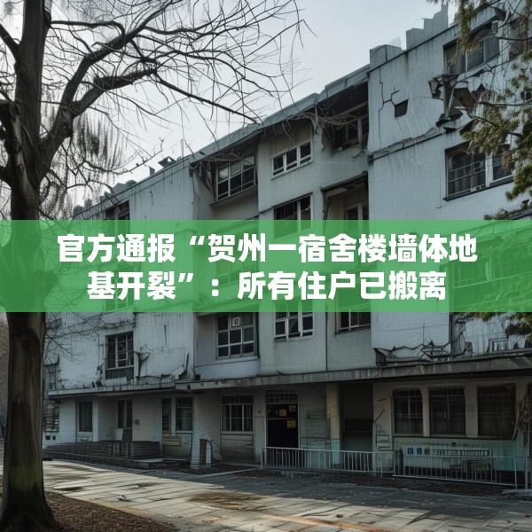 官方通报“贺州一宿舍楼墙体地基开裂”：所有住户已搬离