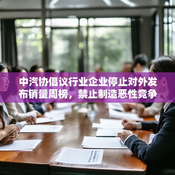 中汽协倡议行业企业停止对外发布销量周榜，禁止制造恶性竞争