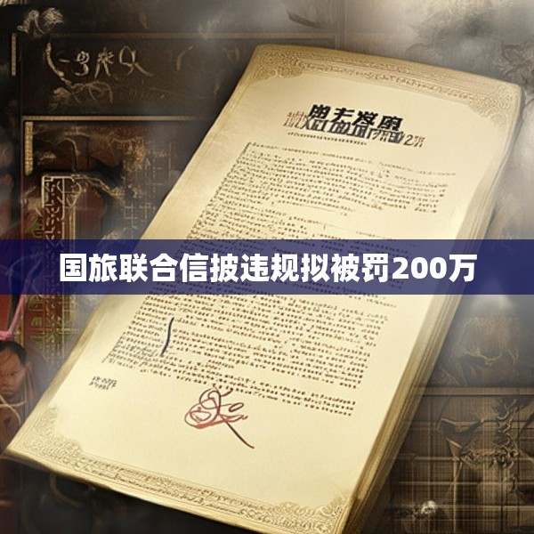 国旅联合信披违规拟被罚200万