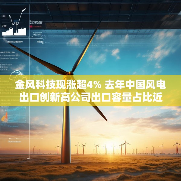 金风科技现涨超4% 去年中国风电出口创新高公司出口容量占比近一半
