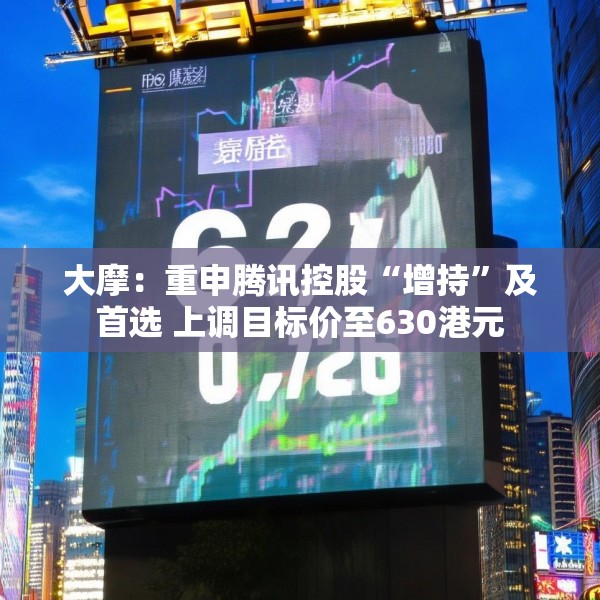 大摩：重申腾讯控股“增持”及首选 上调目标价至630港元