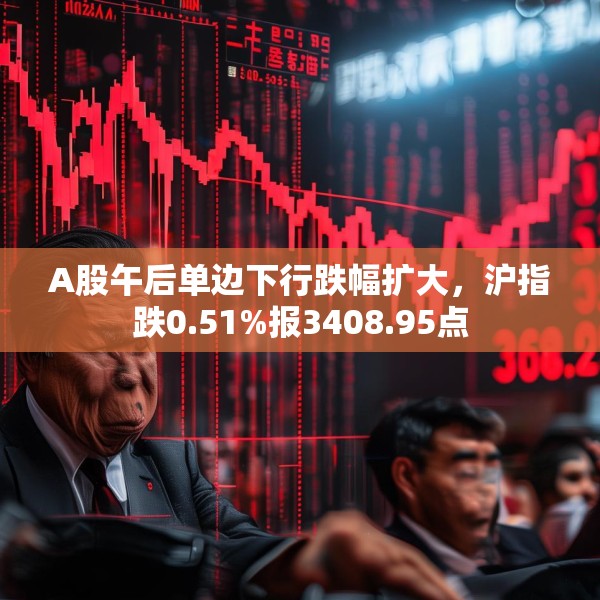 A股午后单边下行跌幅扩大，沪指跌0.51%报3408.95点