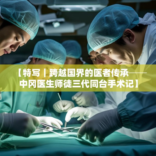 【特写｜跨越国界的医者传承──中冈医生师徒三代同台手术记】