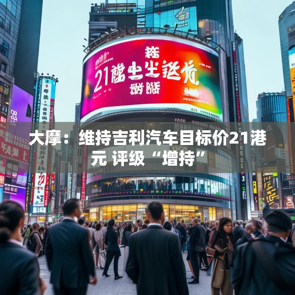 大摩：维持吉利汽车目标价21港元 评级“增持”