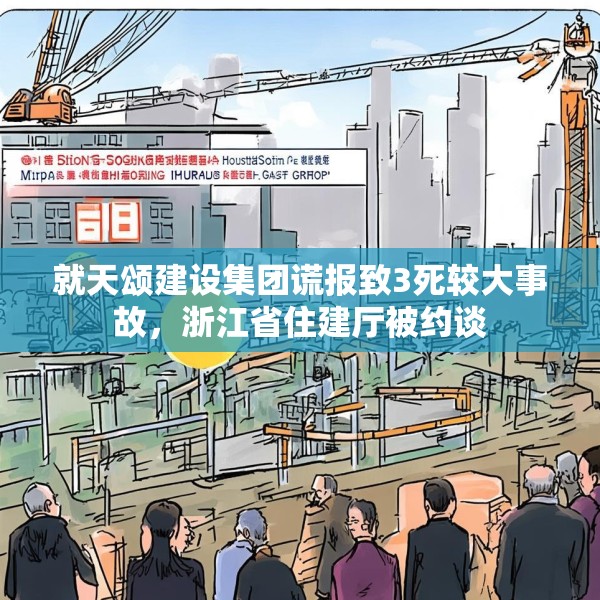 就天颂建设集团谎报致3死较大事故，浙江省住建厅被约谈