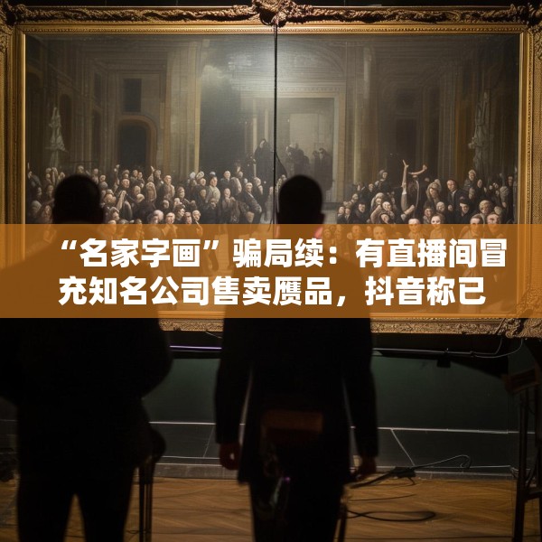 “名家字画”骗局续：有直播间冒充知名公司售卖赝品，抖音称已报警