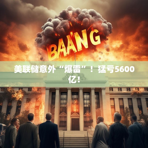 美联储意外“爆雷”！猛亏5600亿！