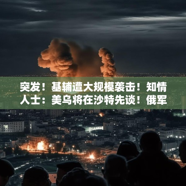 突发！基辅遭大规模袭击！知情人士：美乌将在沙特先谈！俄军：在库尔斯克一线打击乌军
