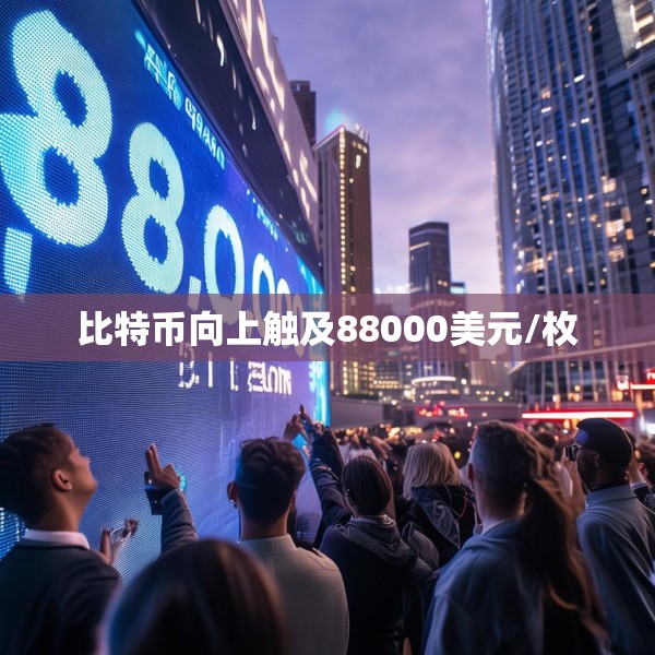 比特币向上触及88000美元/枚
