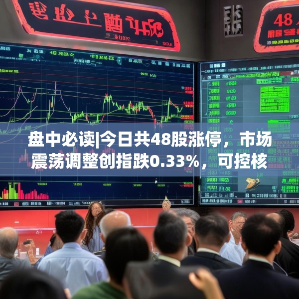盘中必读|今日共48股涨停，市场震荡调整创指跌0.33%，可控核聚变概念逆势大涨