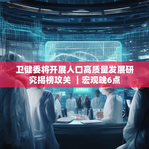 卫健委将开展人口高质量发展研究揭榜攻关 ｜宏观晚6点