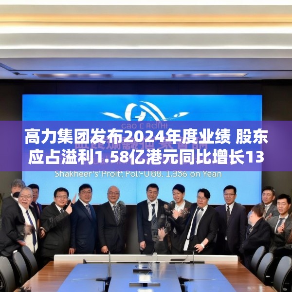高力集团发布2024年度业绩 股东应占溢利1.58亿港元同比增长13.8%