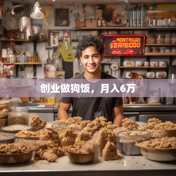 创业做狗饭，月入6万