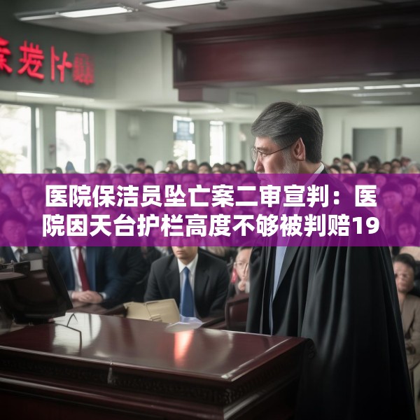 医院保洁员坠亡案二审宣判：医院因天台护栏高度不够被判赔19万元