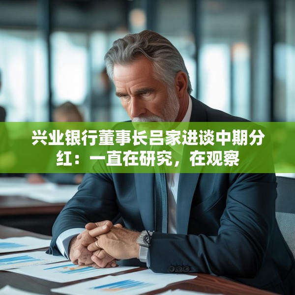 兴业银行董事长吕家进谈中期分红：一直在研究，在观察