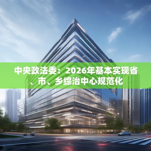中央政法委：2026年基本实现省、市、乡综治中心规范化