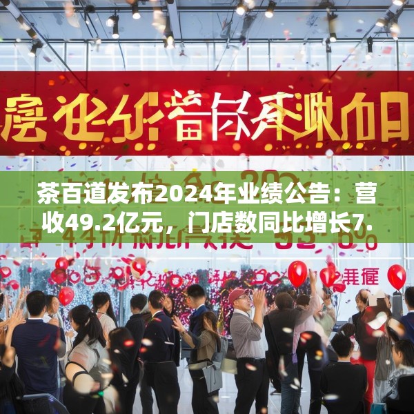 茶百道发布2024年业绩公告：营收49.2亿元，门店数同比增长7.6%