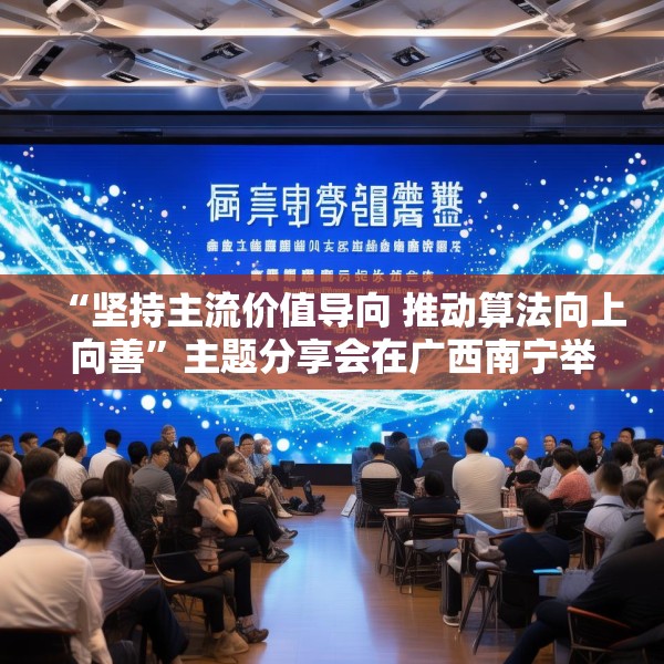 “坚持主流价值导向 推动算法向上向善”主题分享会在广西南宁举行