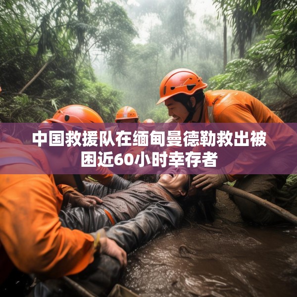 中国救援队在缅甸曼德勒救出被困近60小时幸存者