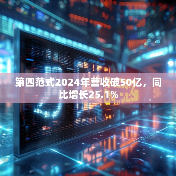 第四范式2024年营收破50亿，同比增长25.1%