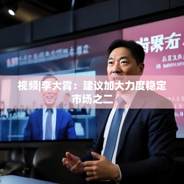 视频|李大霄：建议加大力度稳定市场之二
