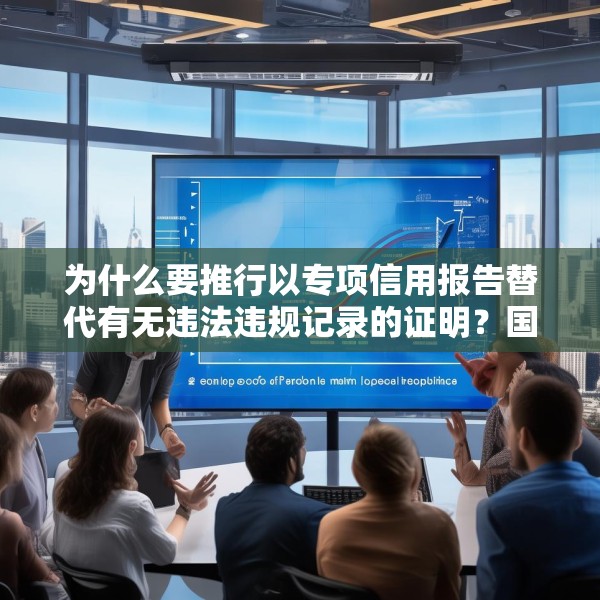 为什么要推行以专项信用报告替代有无违法违规记录的证明？国家发改委答问