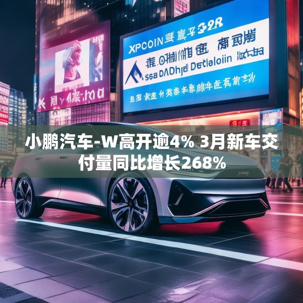 小鹏汽车-W高开逾4% 3月新车交付量同比增长268%