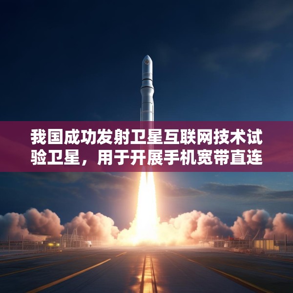 我国成功发射卫星互联网技术试验卫星，用于开展手机宽带直连卫星等