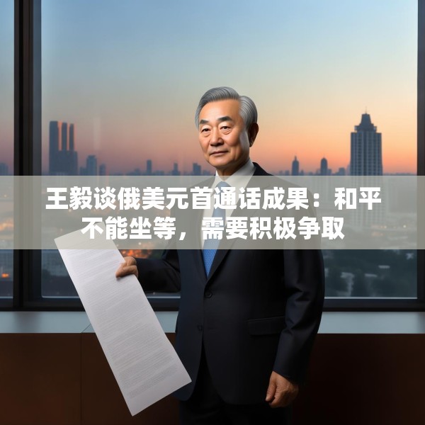 王毅谈俄美元首通话成果：和平不能坐等，需要积极争取