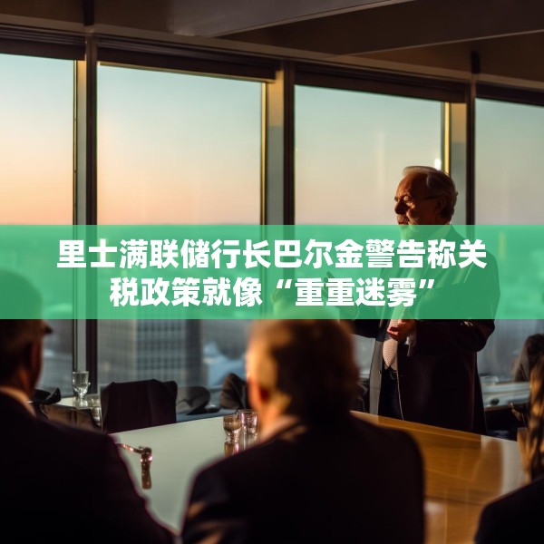 里士满联储行长巴尔金警告称关税政策就像“重重迷雾”