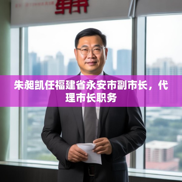 朱昶凯任福建省永安市副市长，代理市长职务