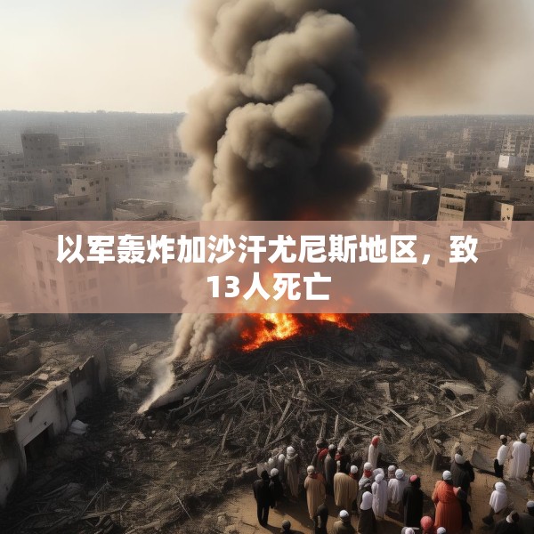 以军轰炸加沙汗尤尼斯地区，致13人死亡