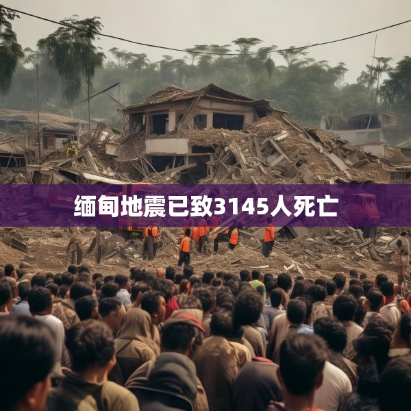 缅甸地震已致3145人死亡