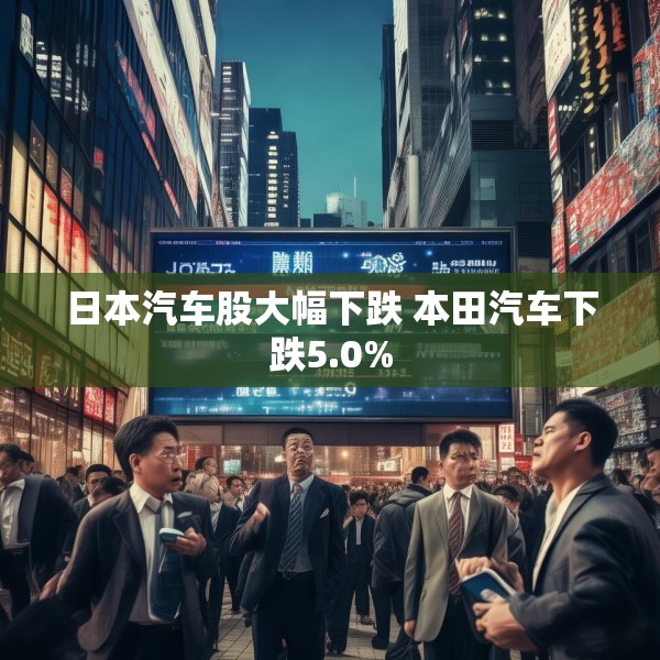 日本汽车股大幅下跌 本田汽车下跌5.0%