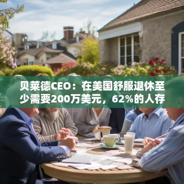 贝莱德CEO：在美国舒服退休至少需要200万美元，62%的人存款不到15万美元