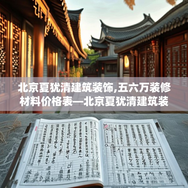 北京夏犹清建筑装饰,五六万装修材料价格表—北京夏犹清建筑装饰586.a462b463c466fgy.473sdA