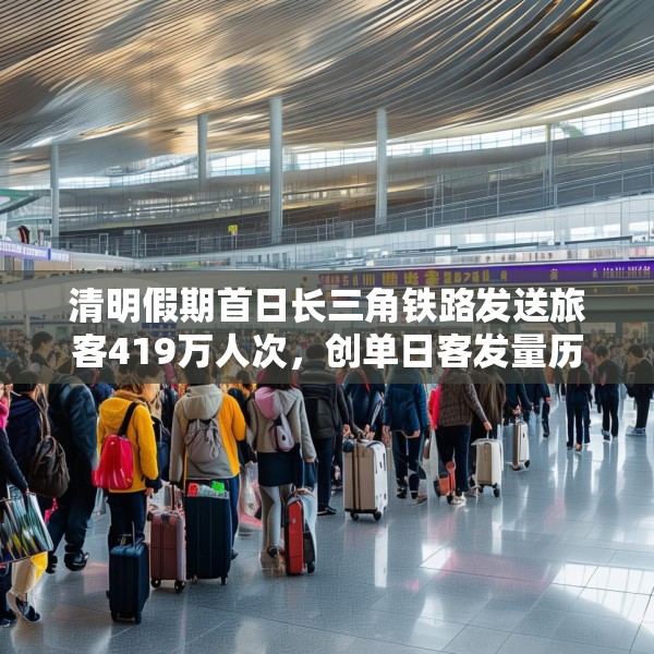清明假期首日长三角铁路发送旅客419万人次，创单日客发量历史新高