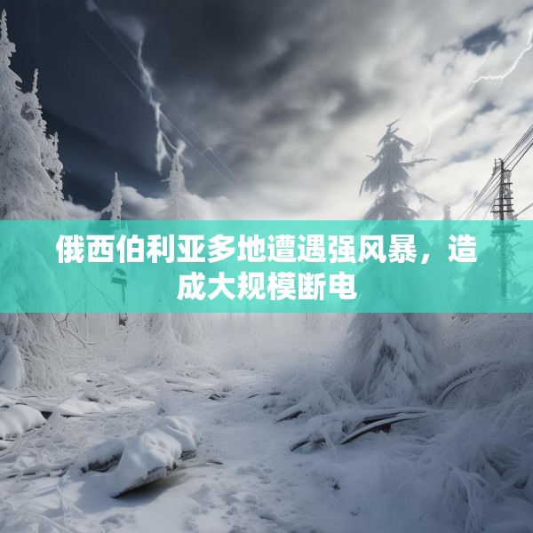 俄西伯利亚多地遭遇强风暴，造成大规模断电