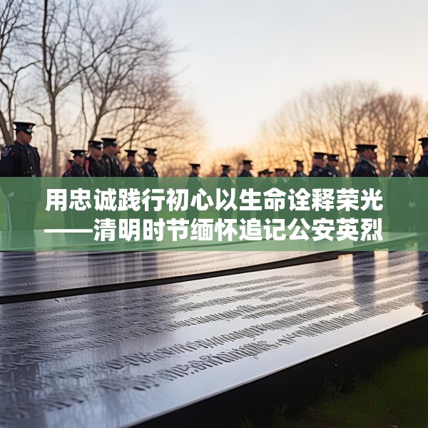 用忠诚践行初心以生命诠释荣光——清明时节缅怀追记公安英烈