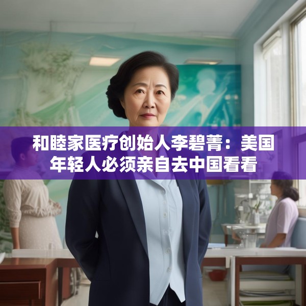和睦家医疗创始人李碧菁：美国年轻人必须亲自去中国看看